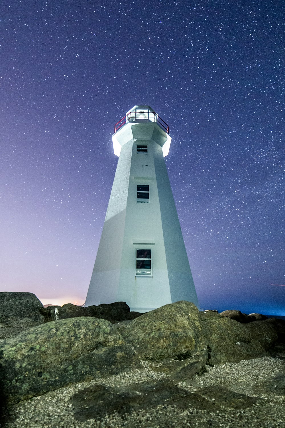 white lighthouse photograph