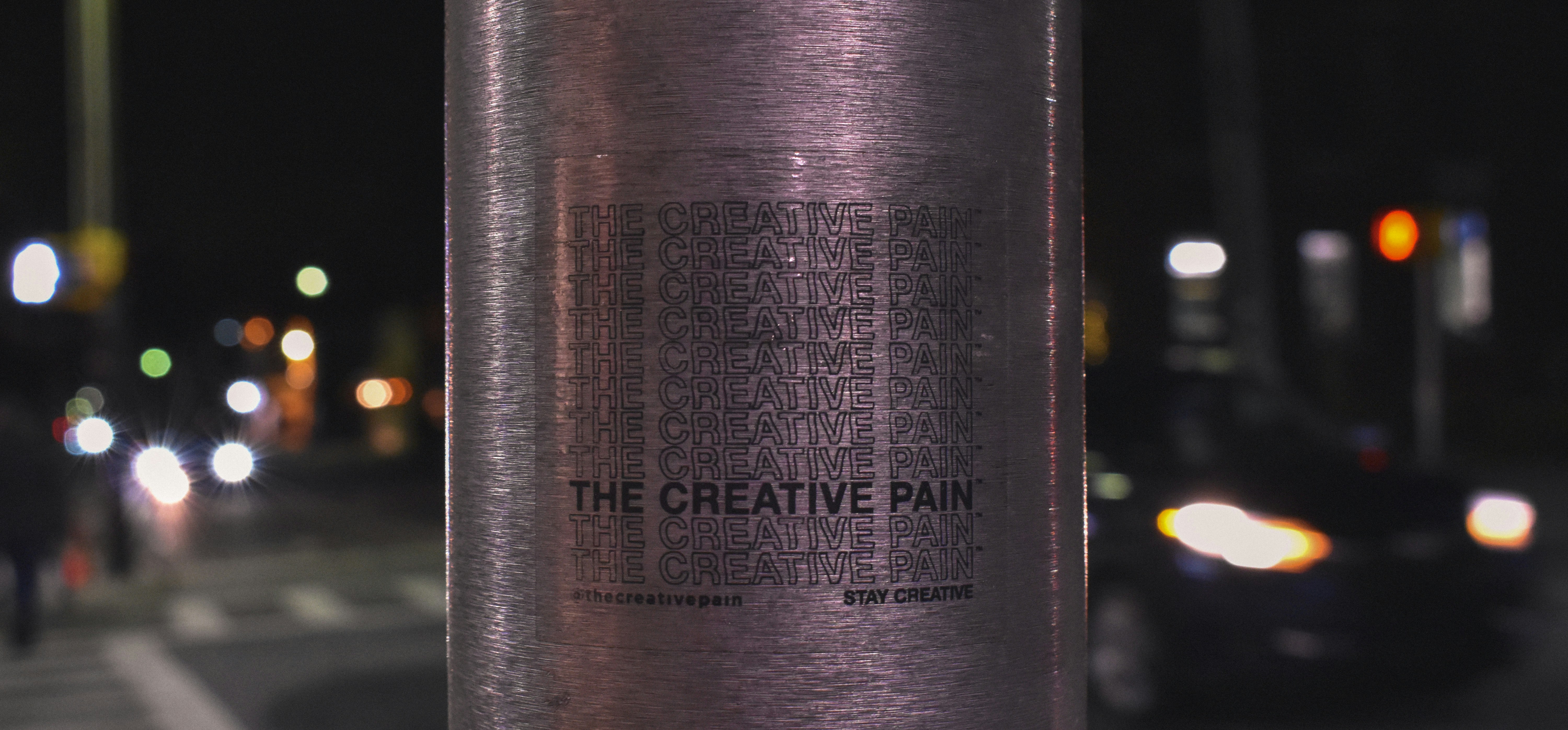 The Creative Pain wine bottle