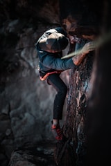 selective focus photography of person hiking