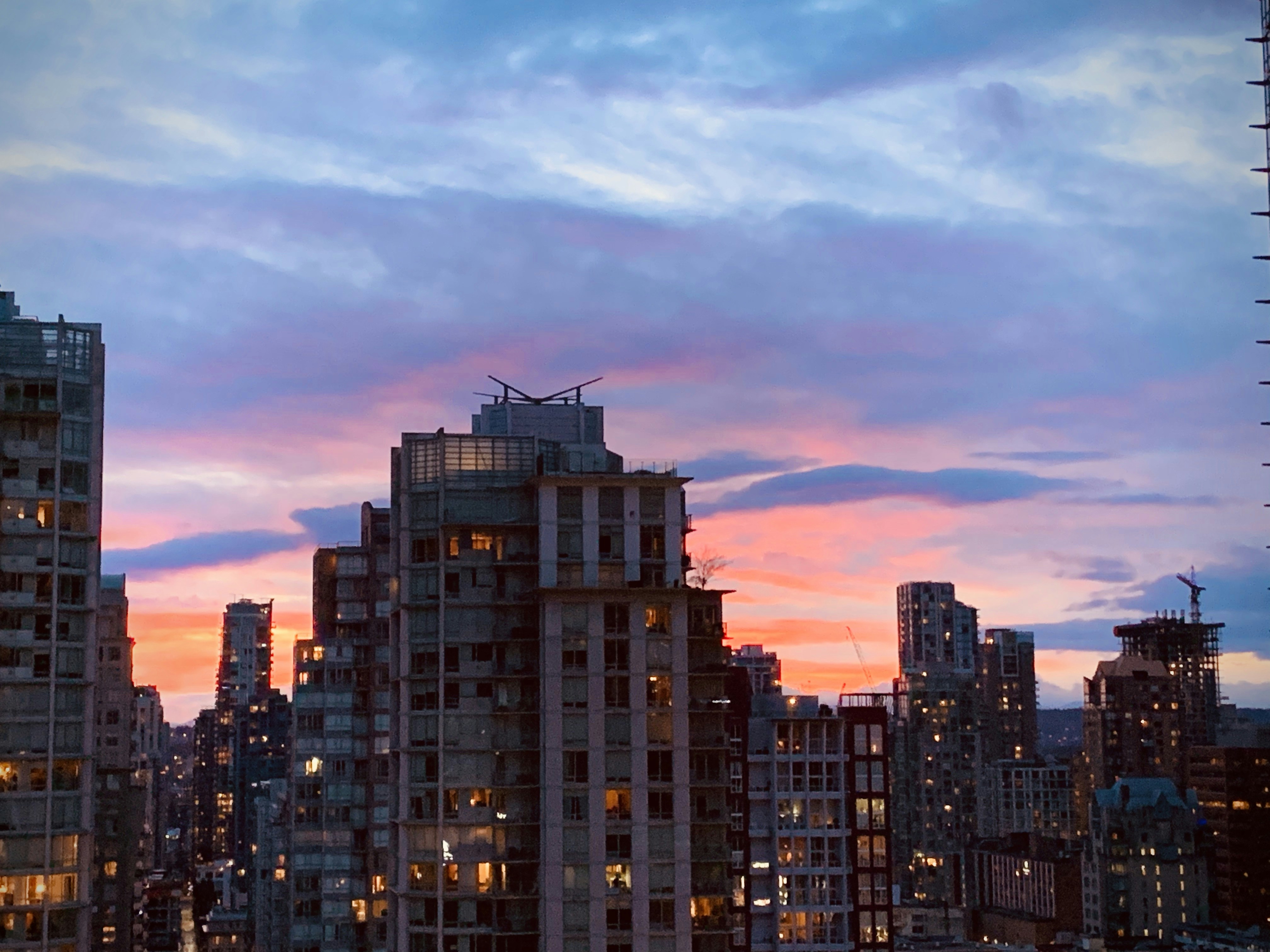 Sunset Over Cityscape