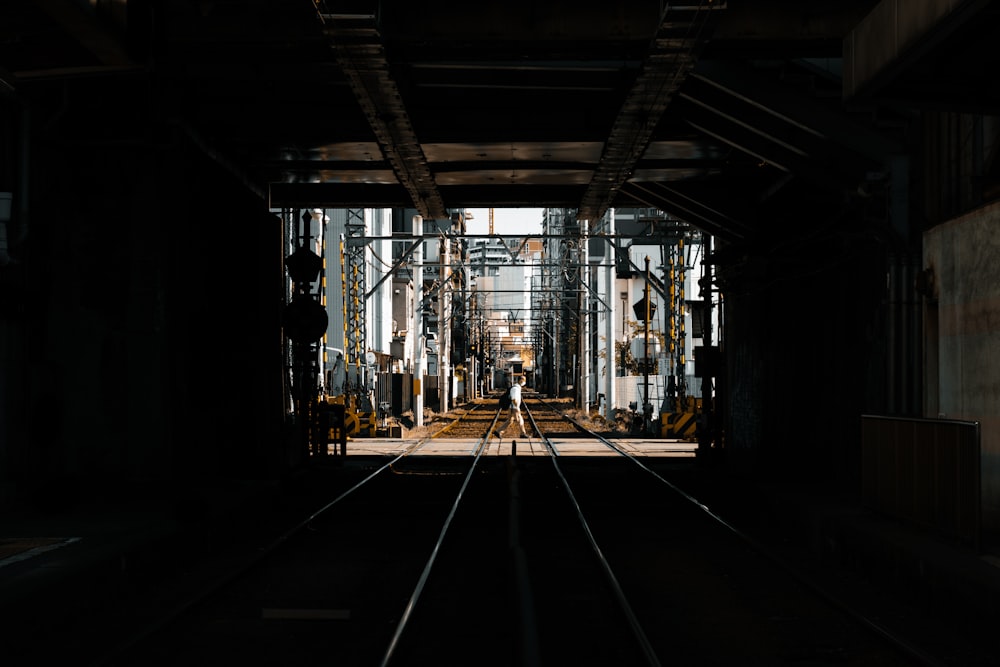 train rail tunnel