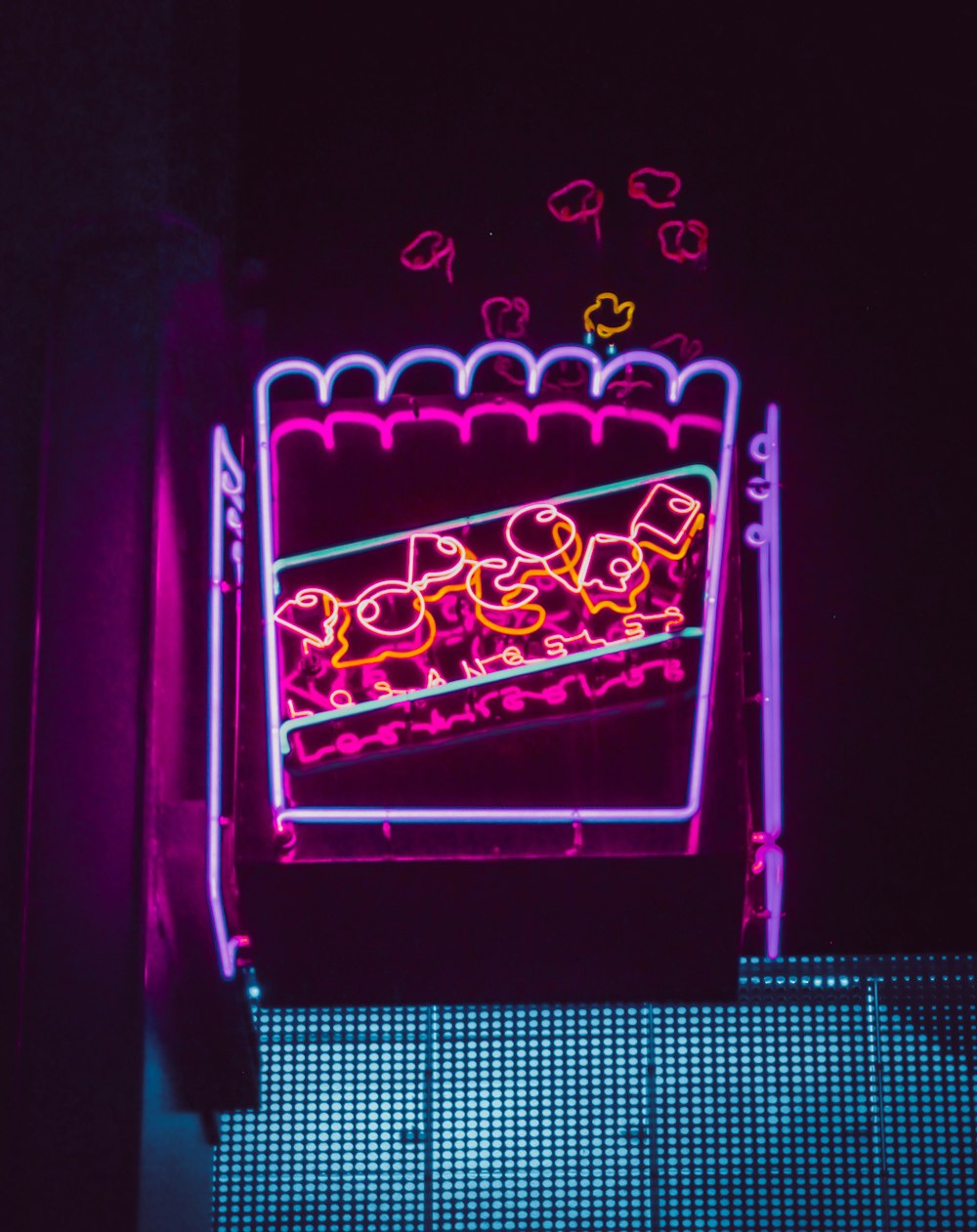 neon signage at night