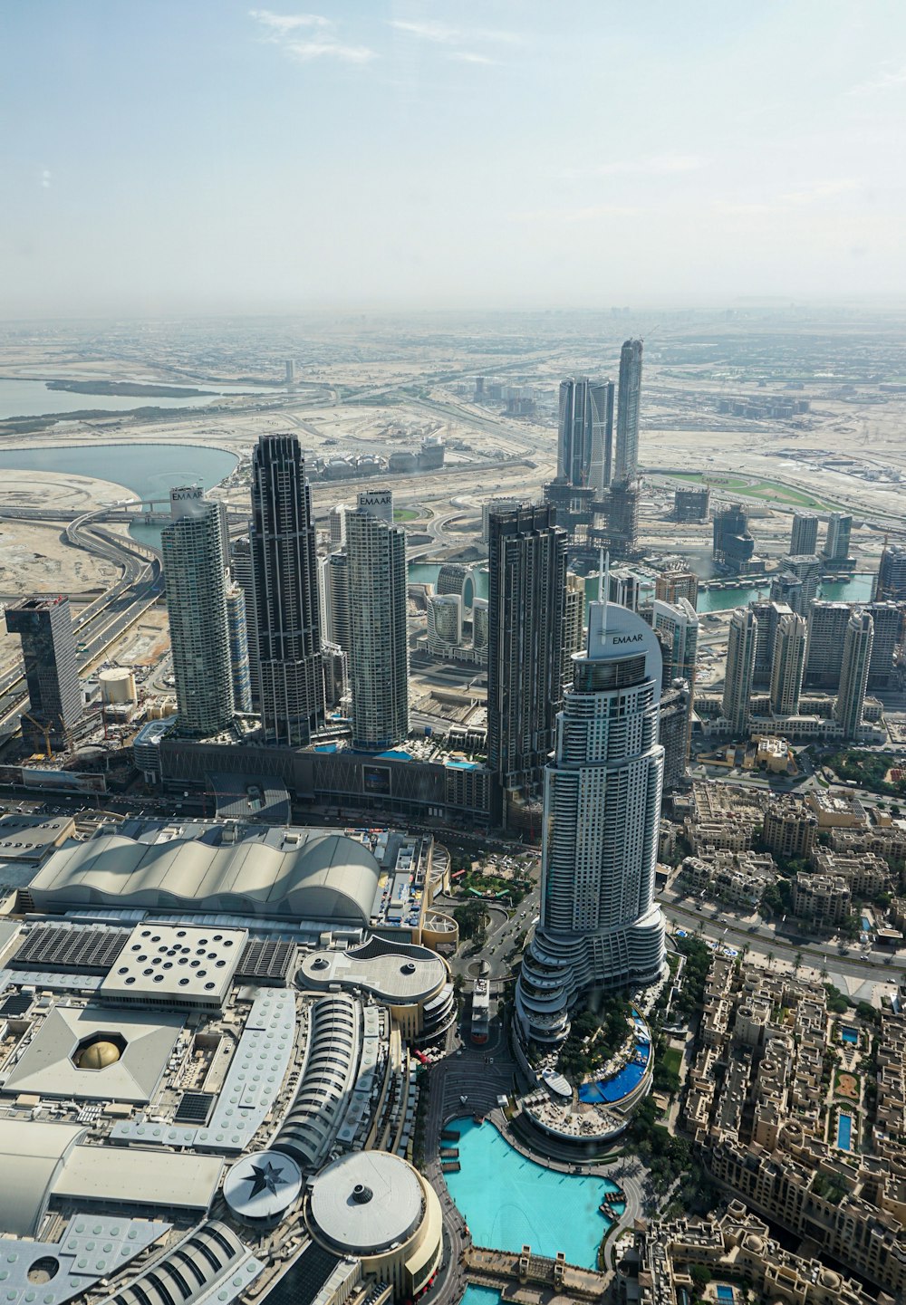 aerial photography of high-rise building