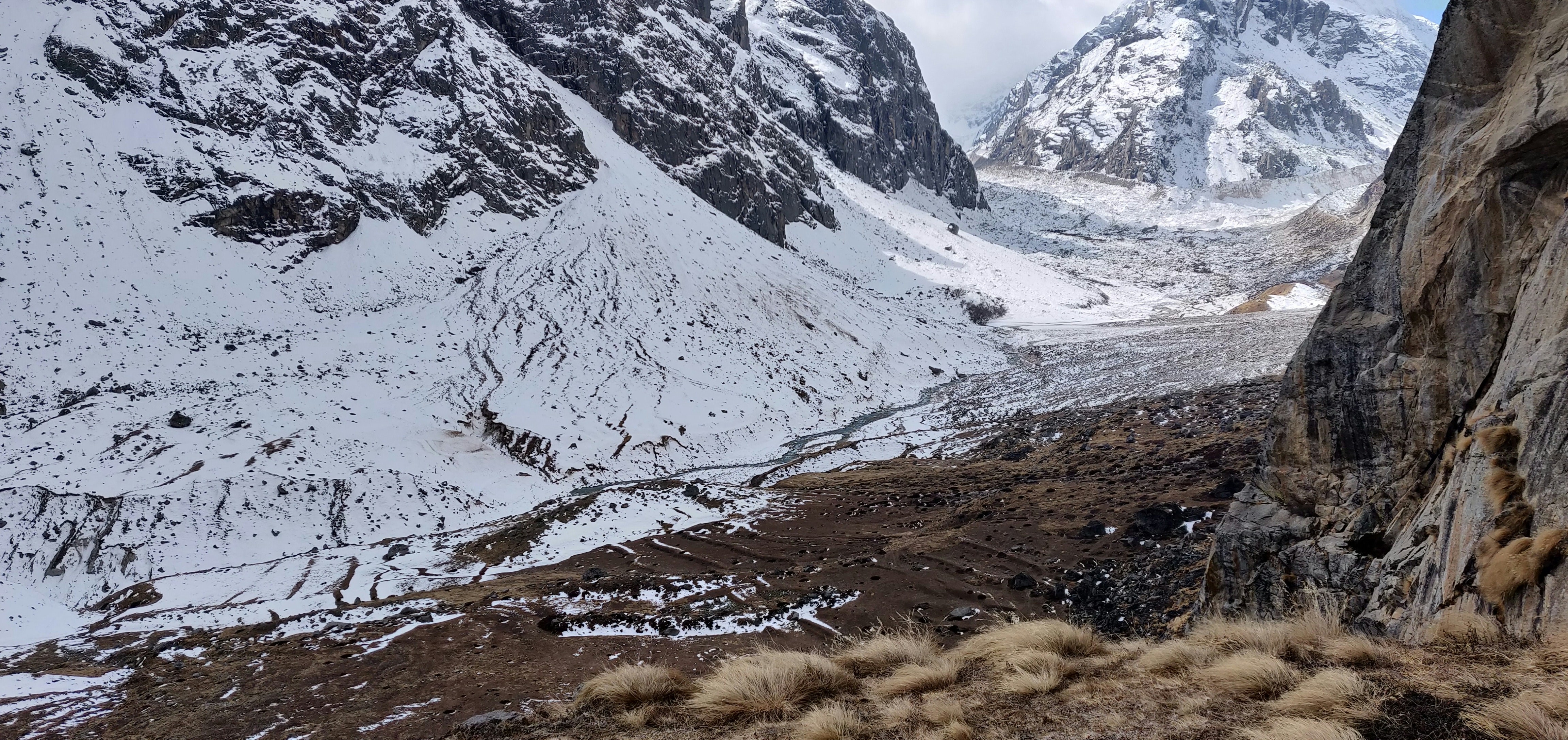 landscape photography of field covered with snow during daytime