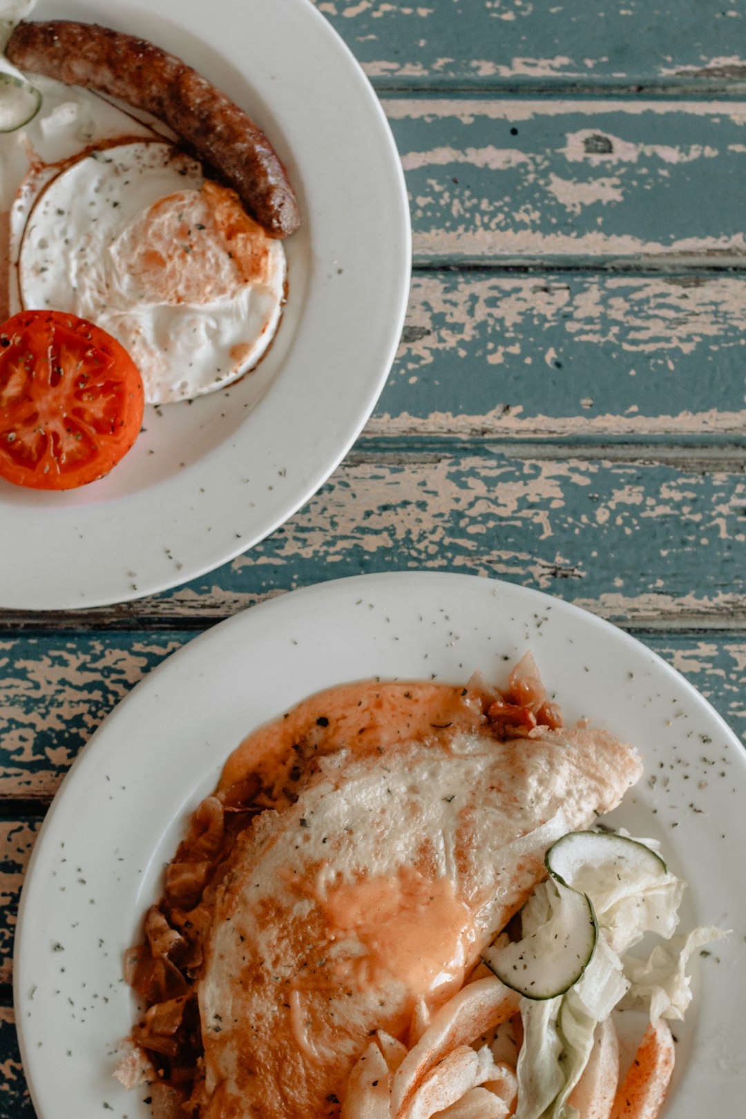 fried eggs on plate