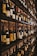 wine bottles on rack
