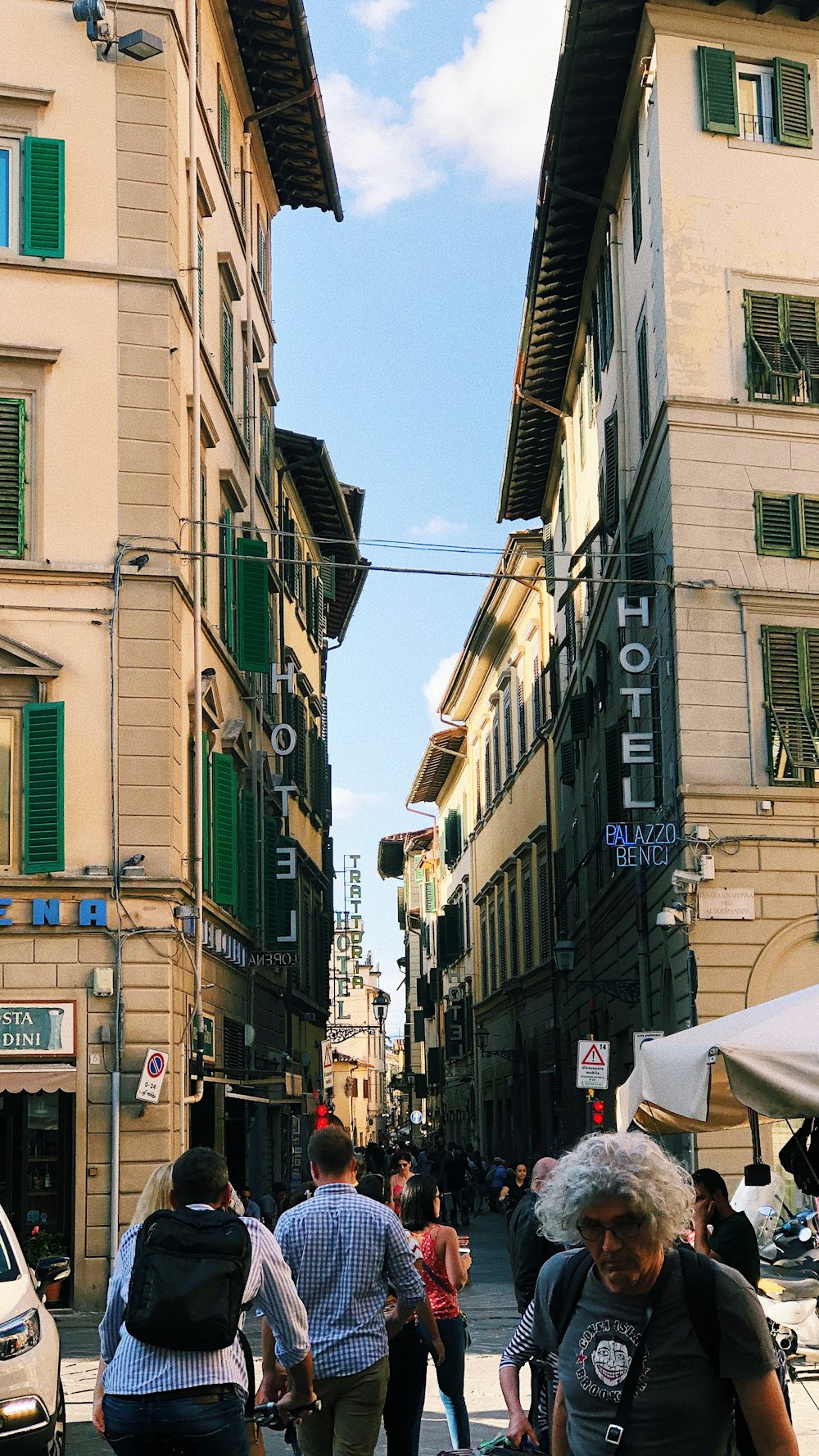 people walking on street