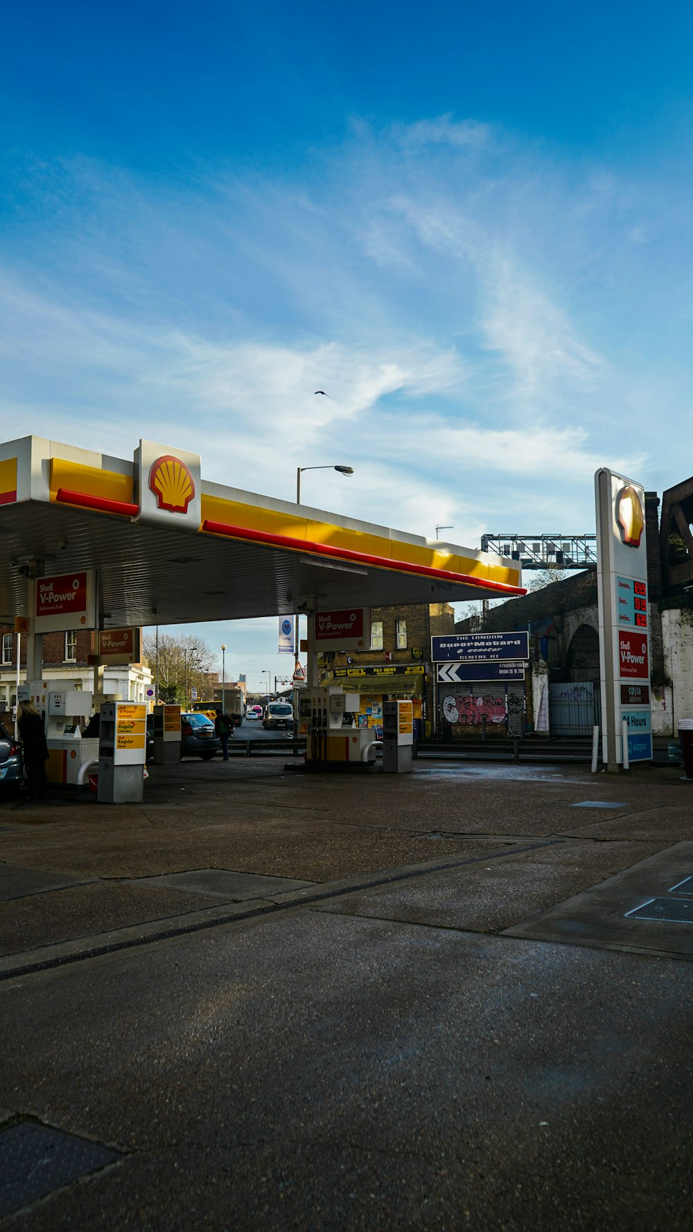 Shell gasoline station