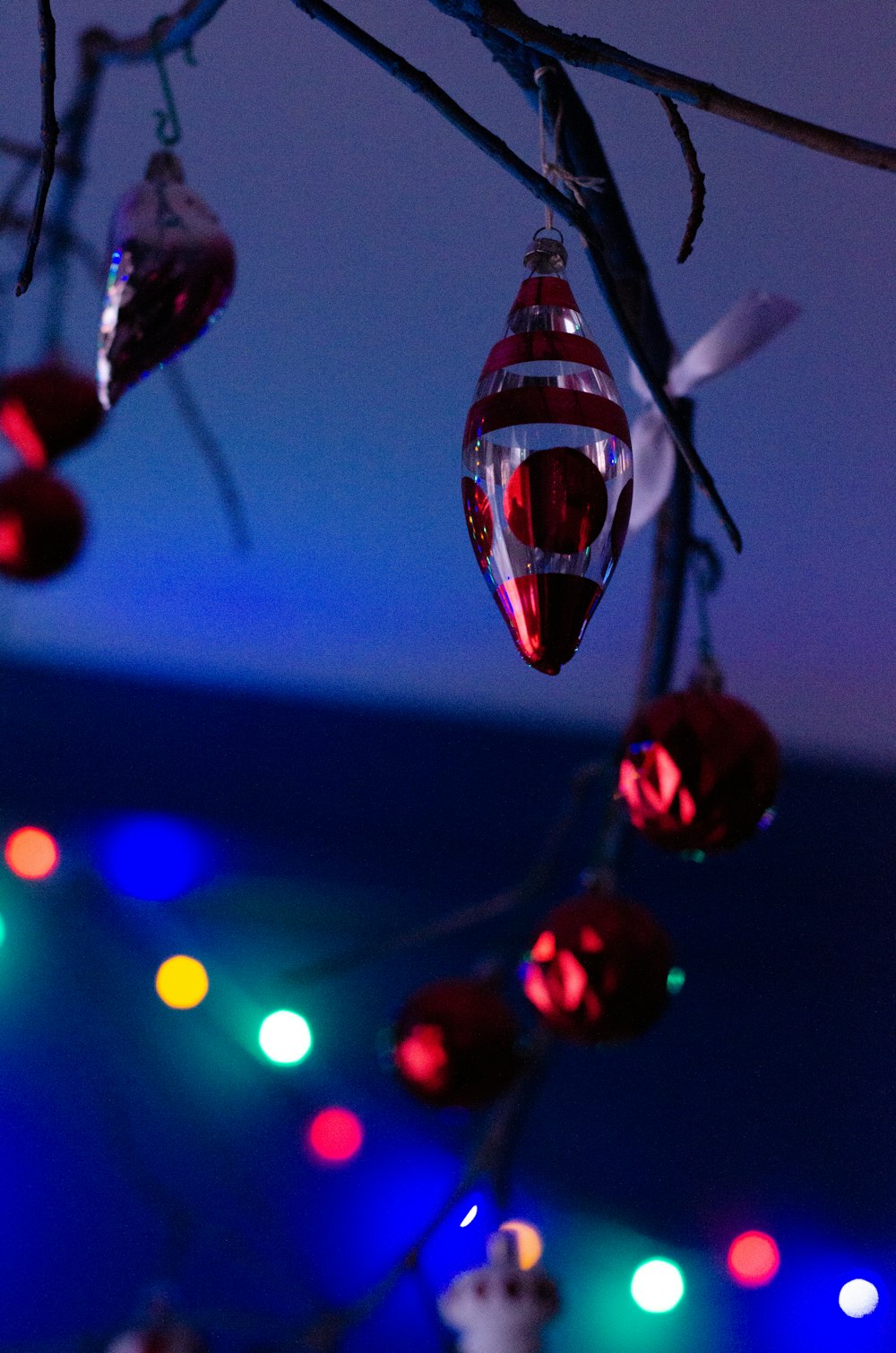 selective focus photo of baubles