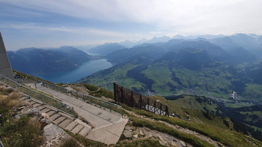 in distant photo of valley