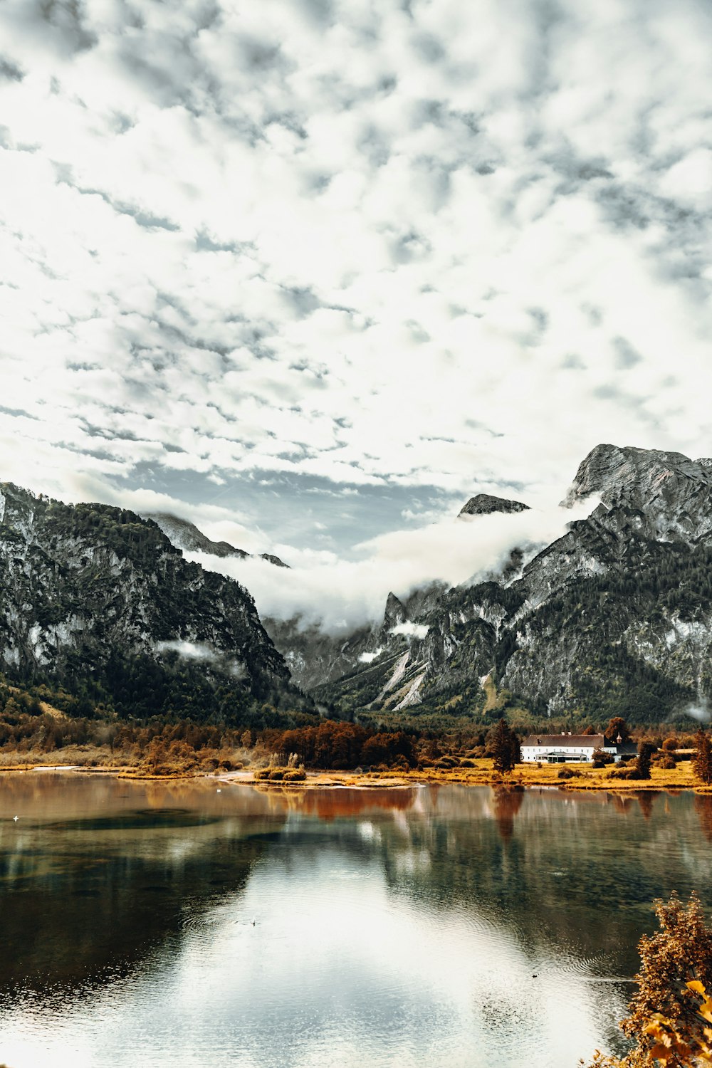 lake near mountains