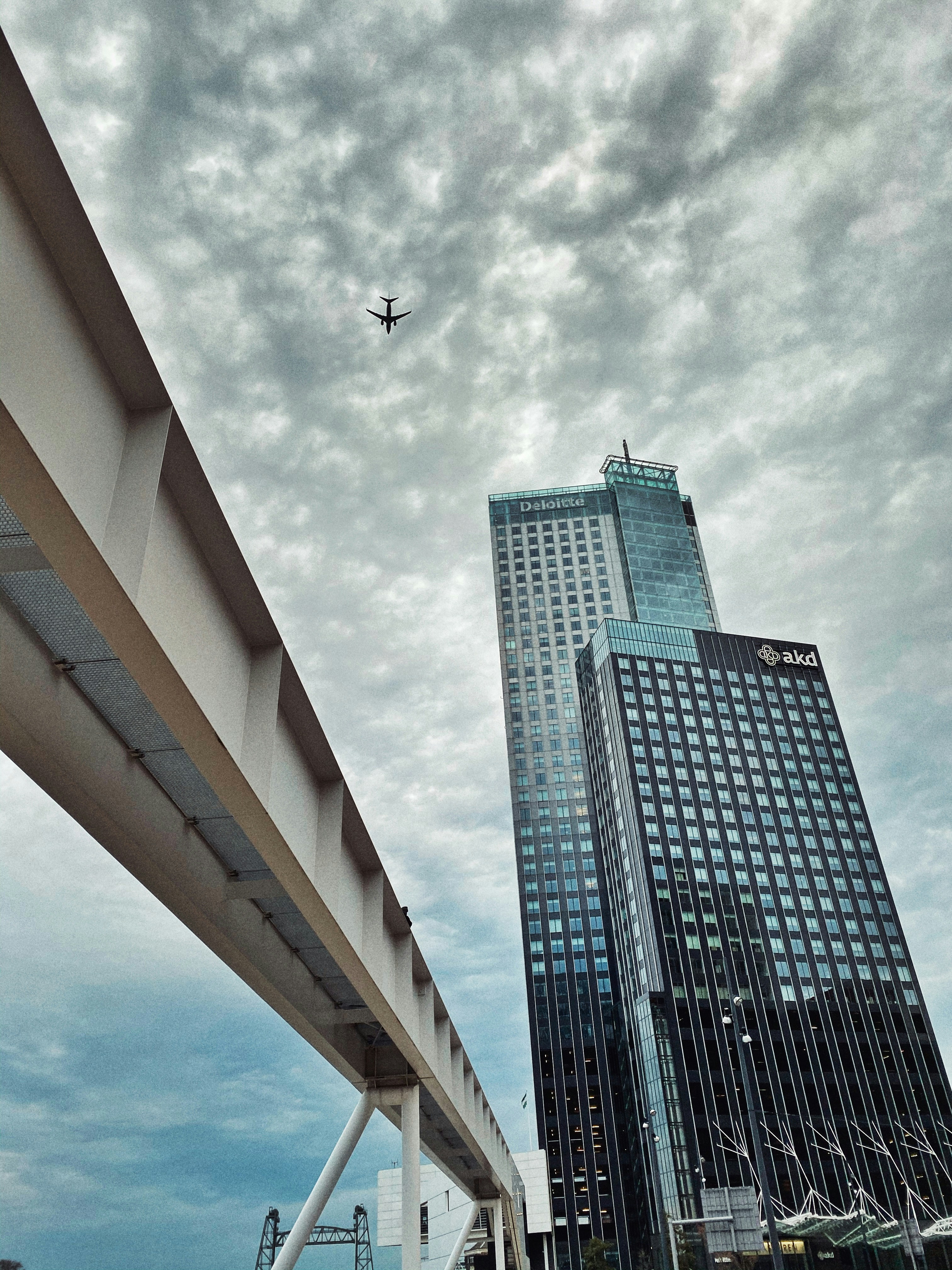 white bridge beside building