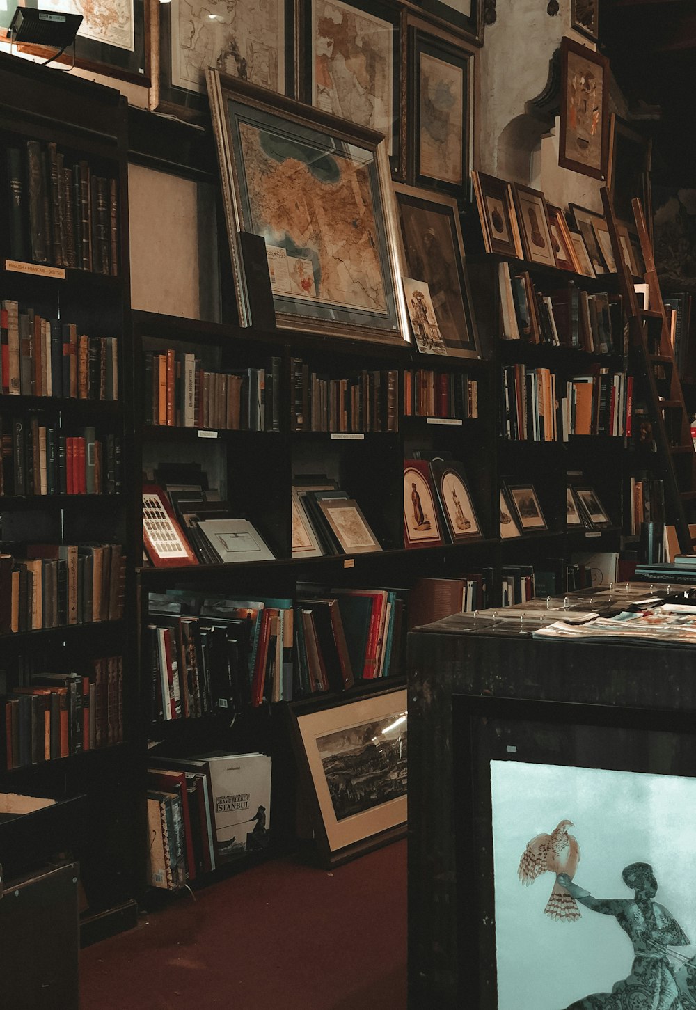 bookshelf with books