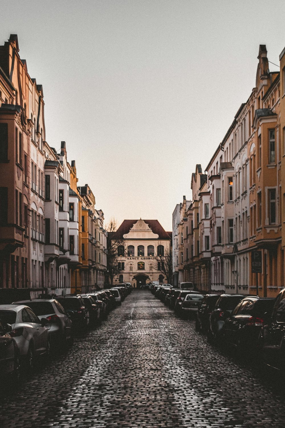 brown buildings