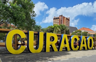 Luftaufnahme von Willemstad, der bunten Hauptstadt von Curacao