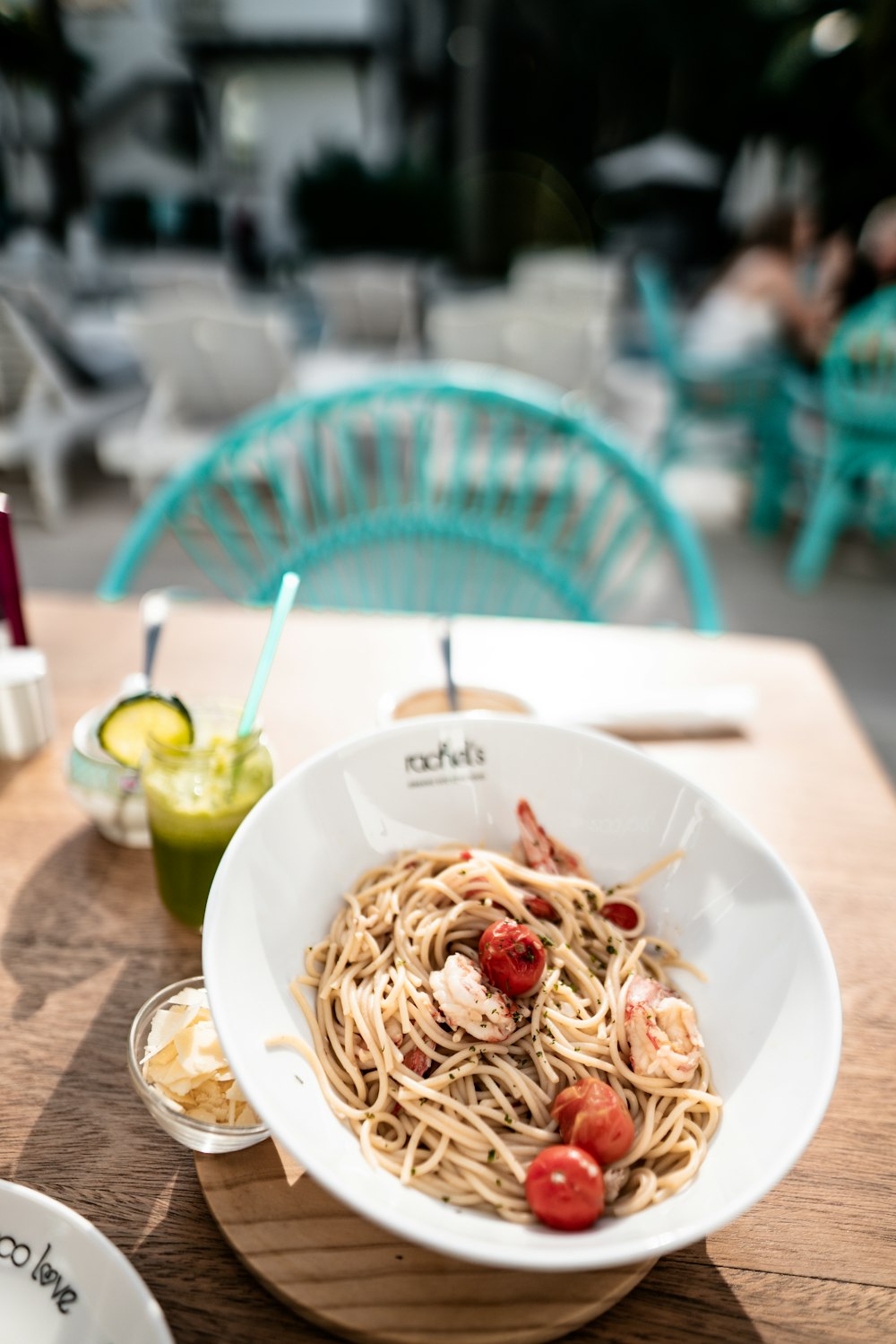 bowl of cooked noodles