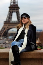 woman sitting outdoors