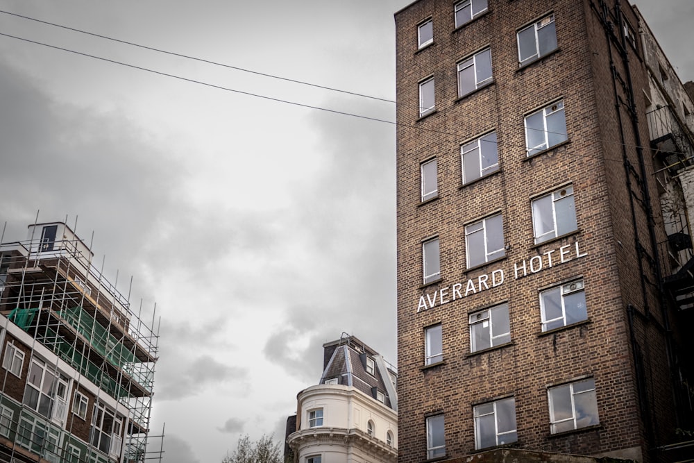 architectural photography of brown Averard Hotel