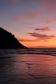 beach during sunset