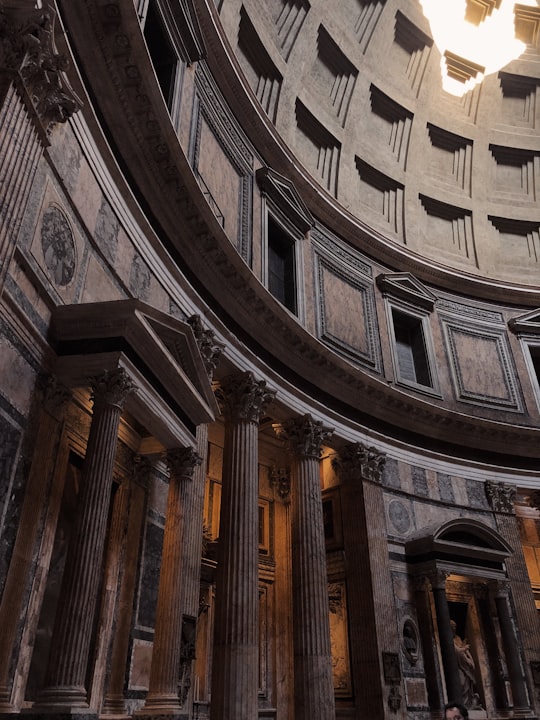 brown building in Pantheon Italy