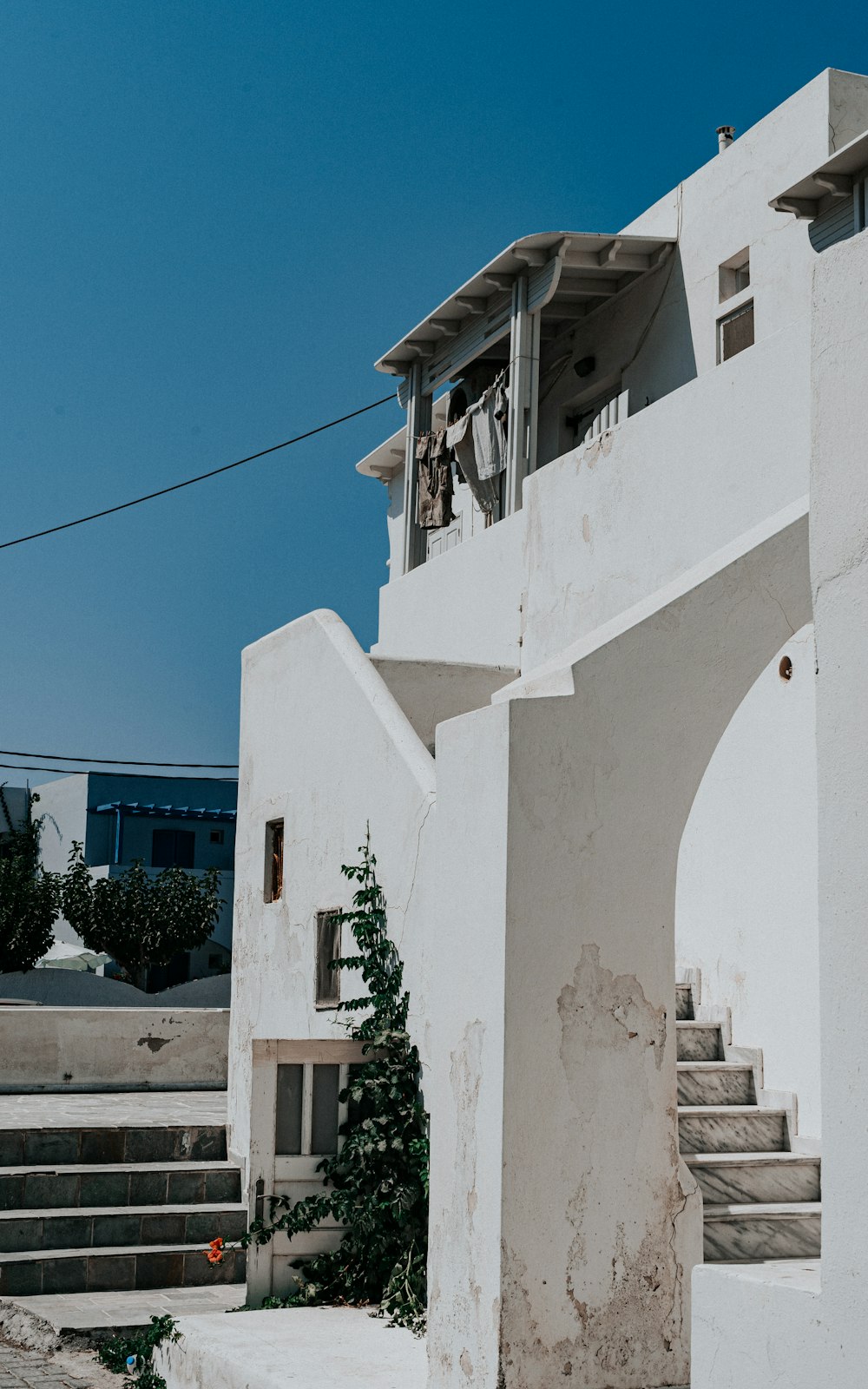 white concrete house