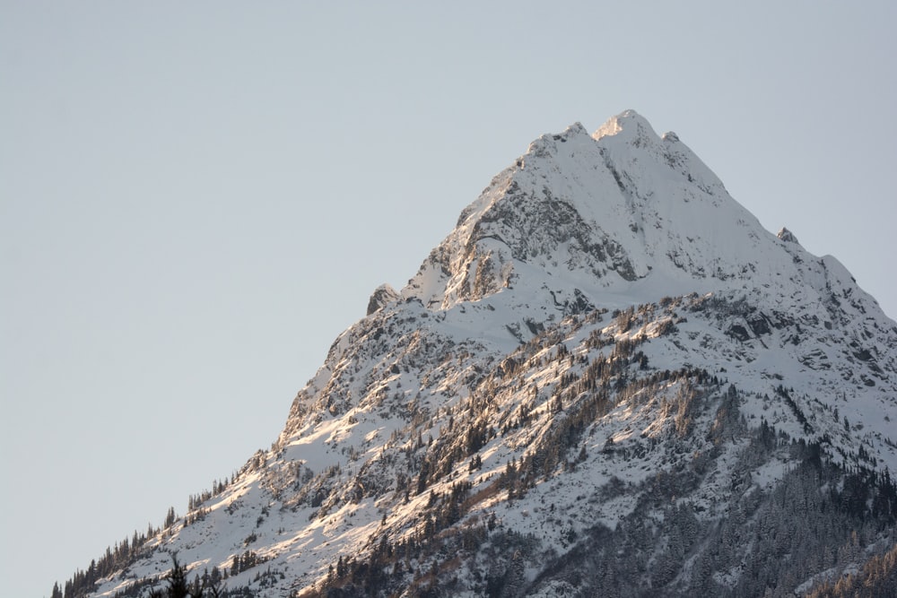 fotografia da paisagem da montanha branca