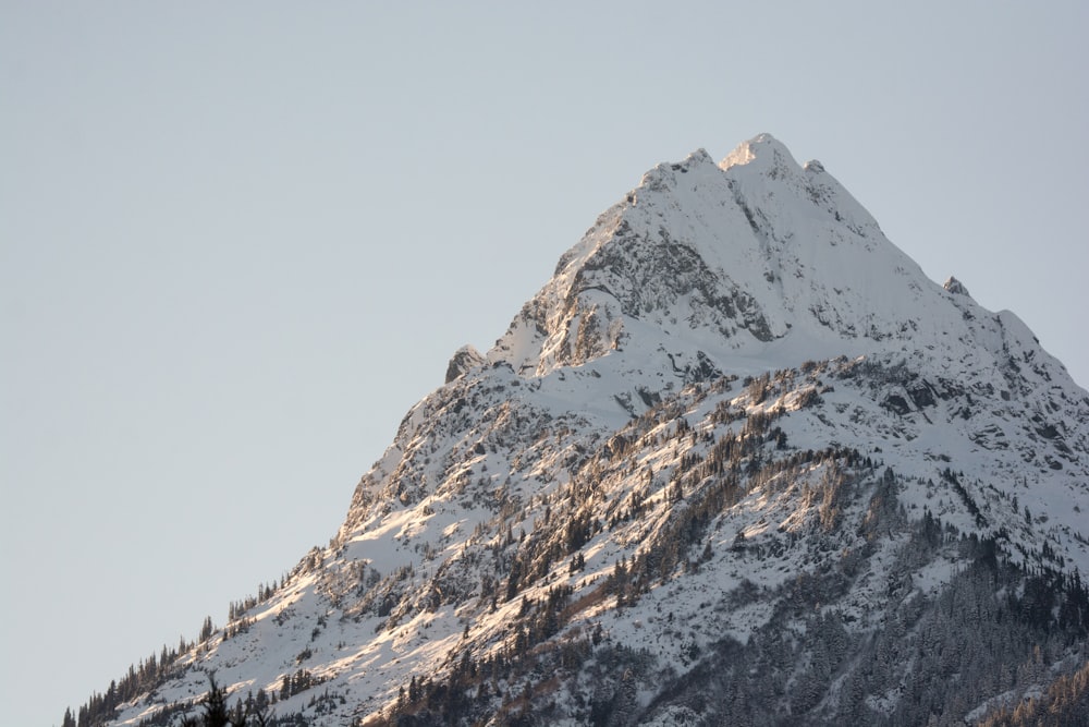 landscape photography of white mountain