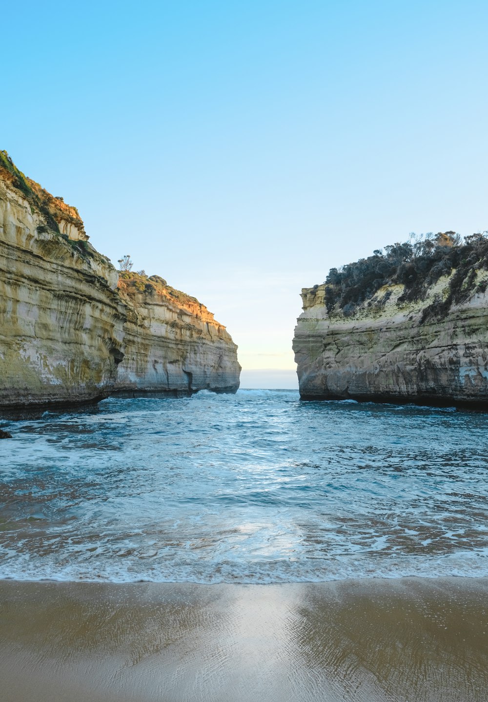 rock formation on shoreline