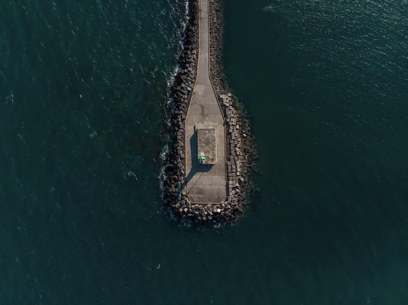 Muelle de madera junto al agua