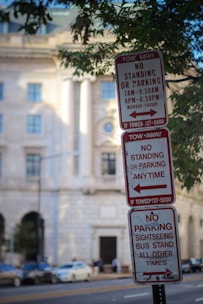 A detailed infographic showing local parking regulations and zones.