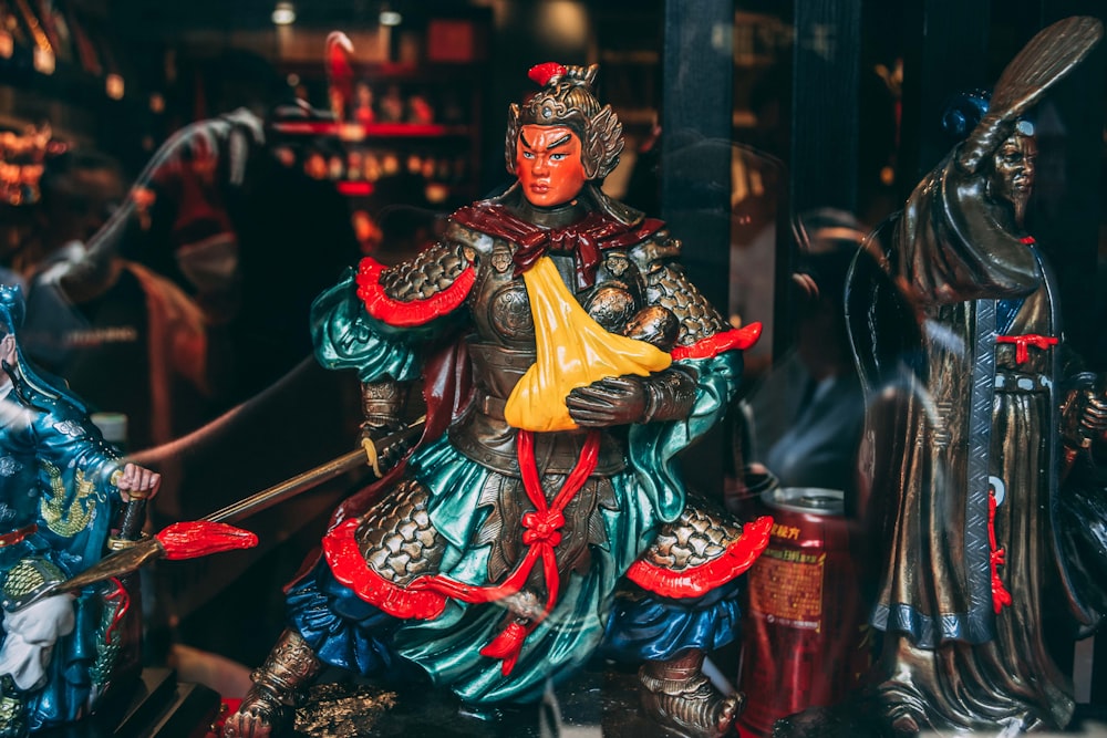 Chinese warrior statuette