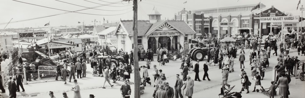 people standing on road