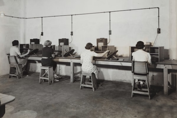 Film Examining Room circa 1940s