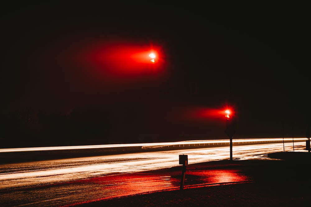 red streetlights