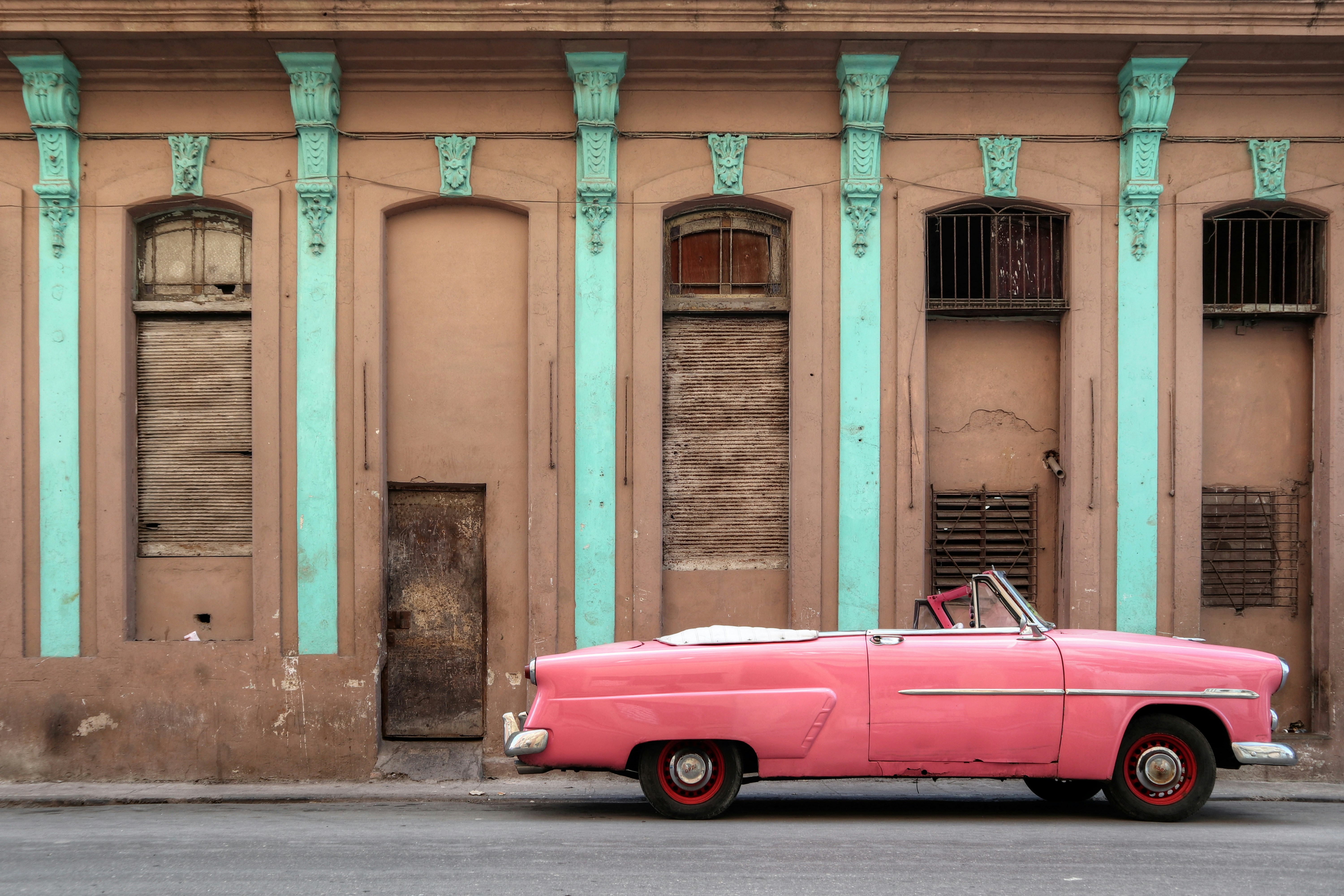 pink convertible coupe