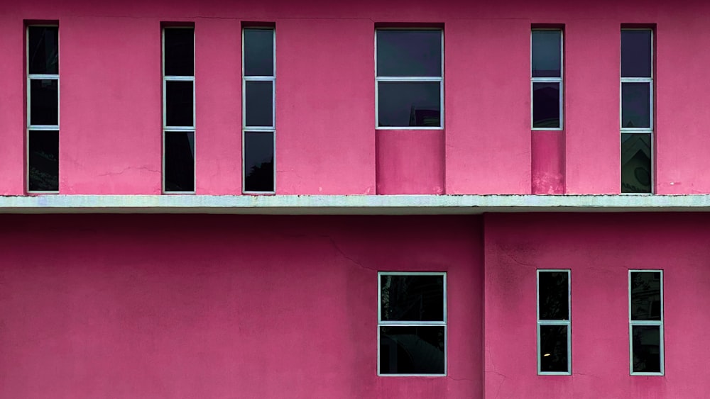 pink concrete wall