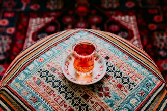 clear Turkish tea glass