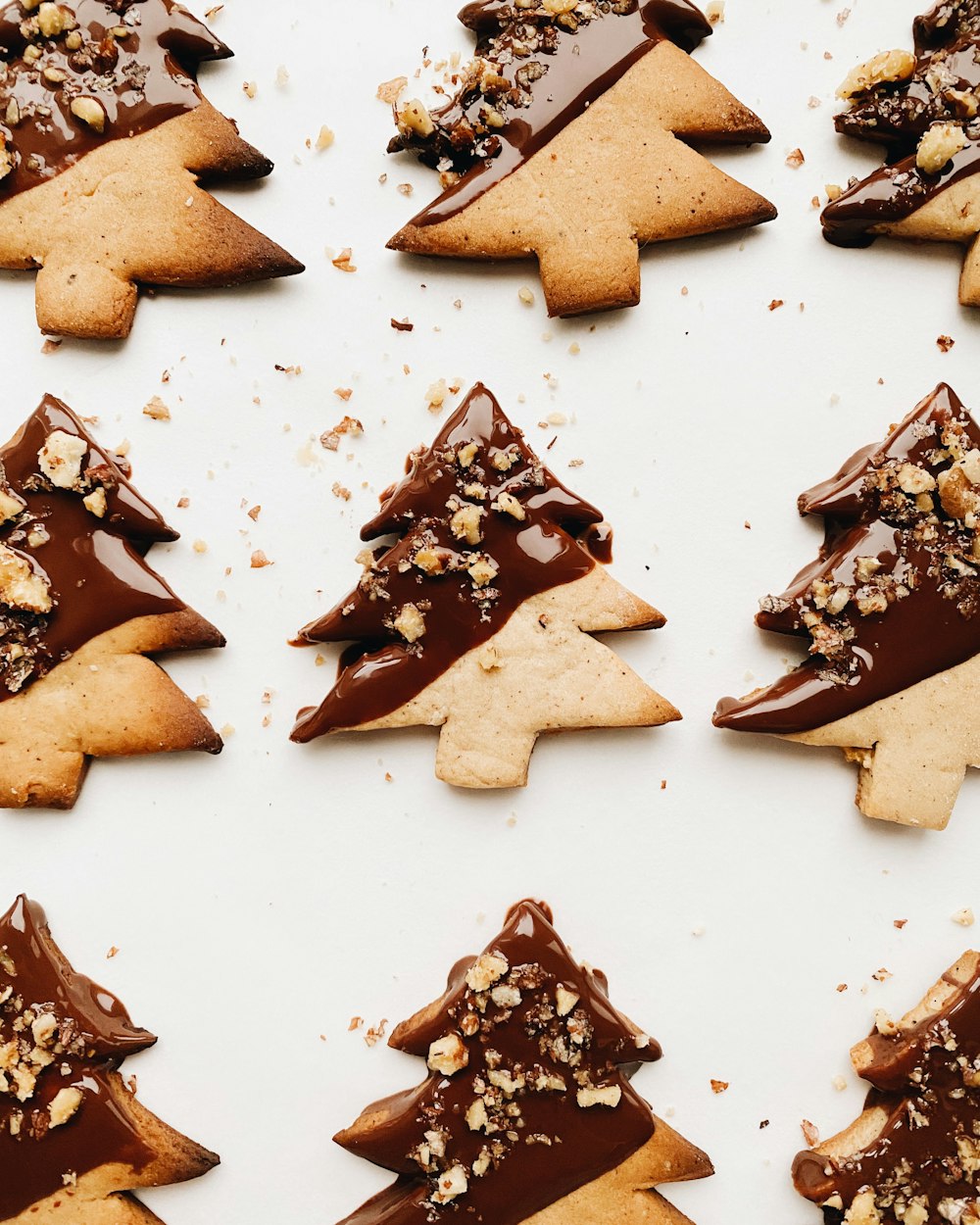 baked pine tree pastries