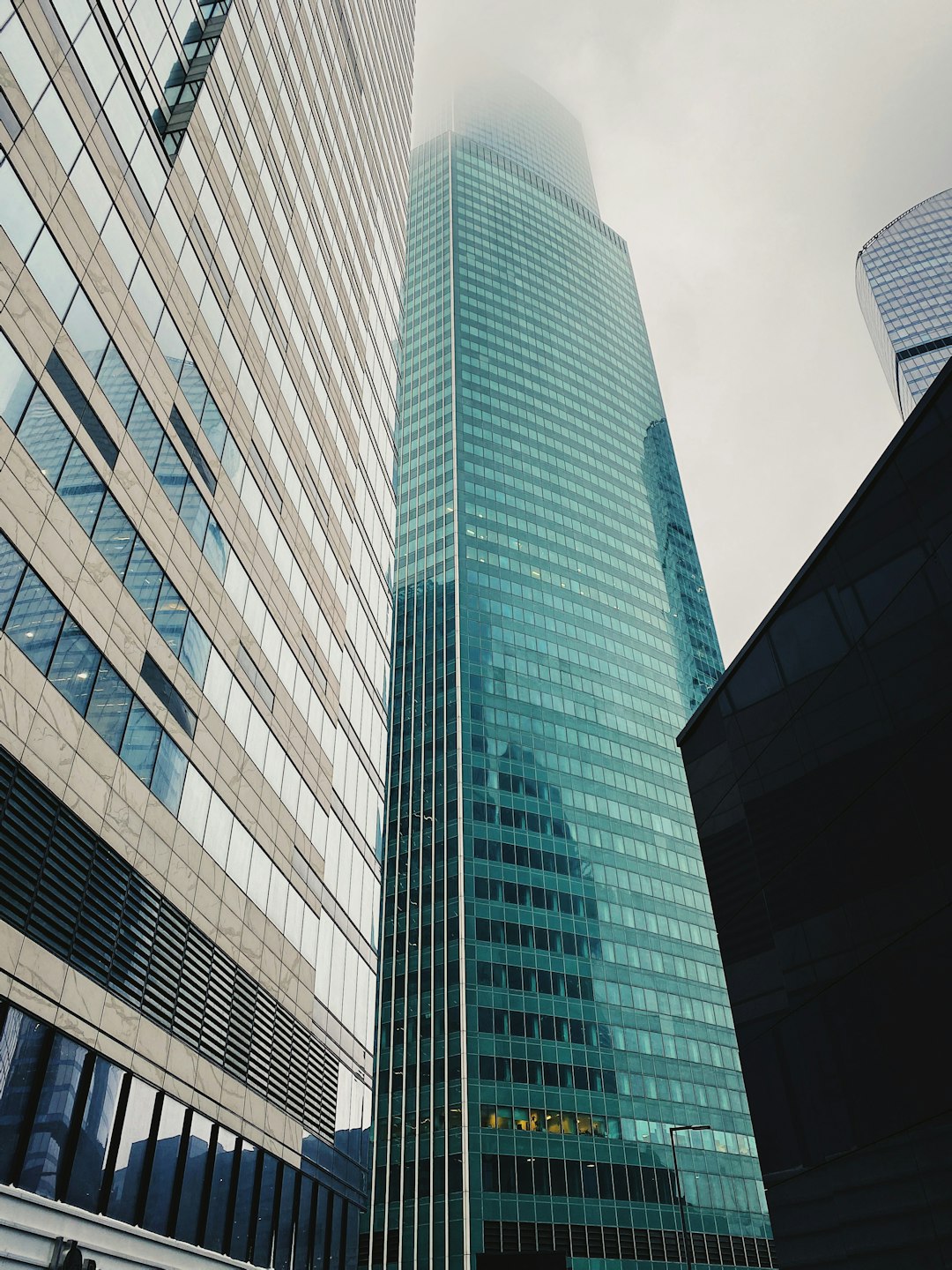 glass high-rise building