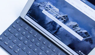 white tablet computer