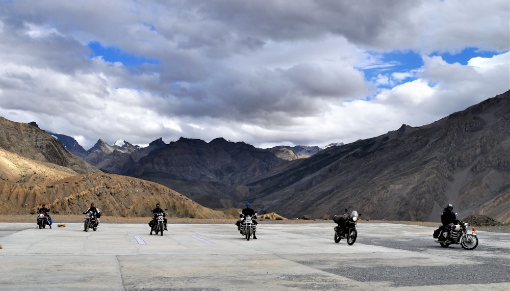 six person riding motorcycle