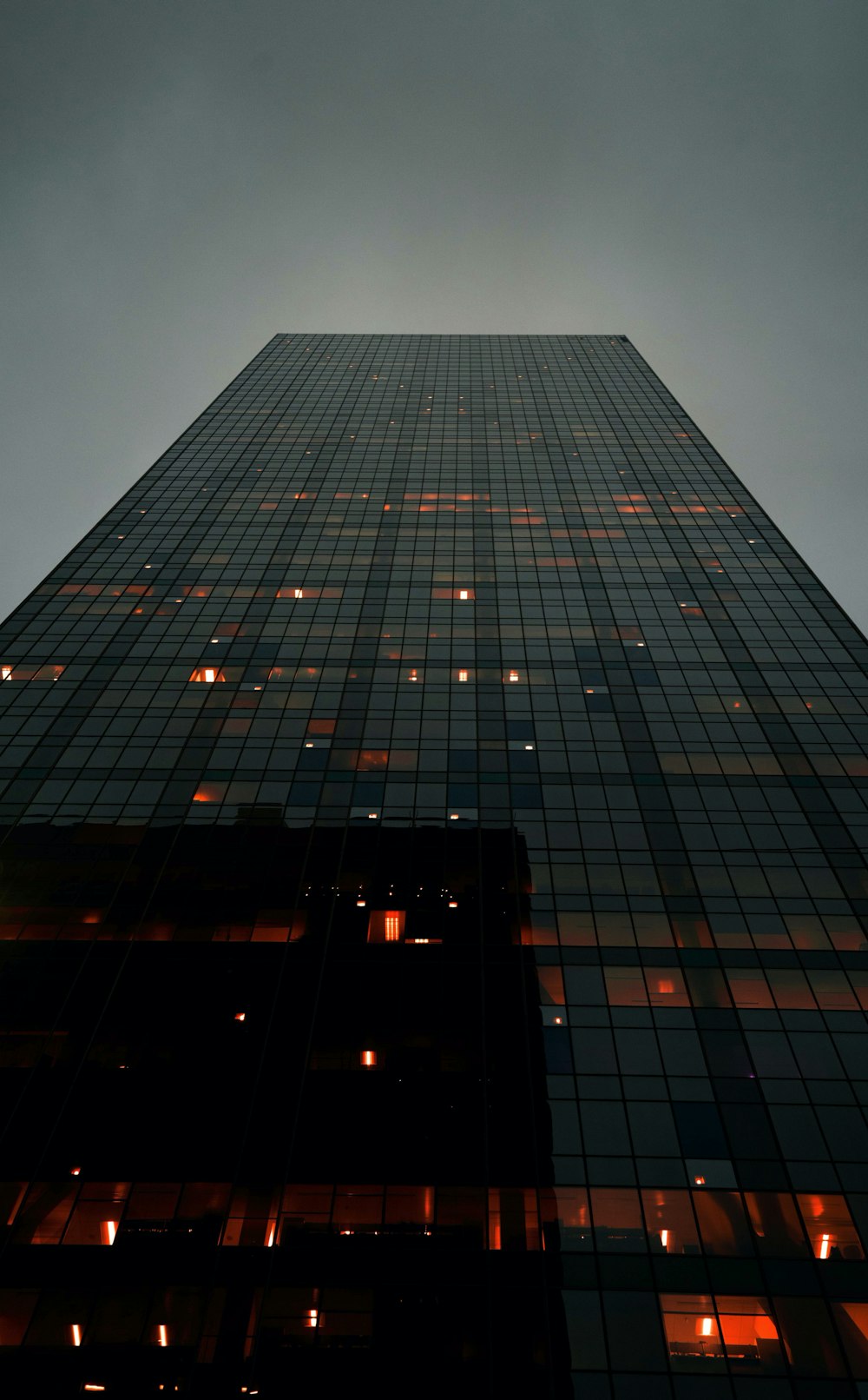 curtained-glass building