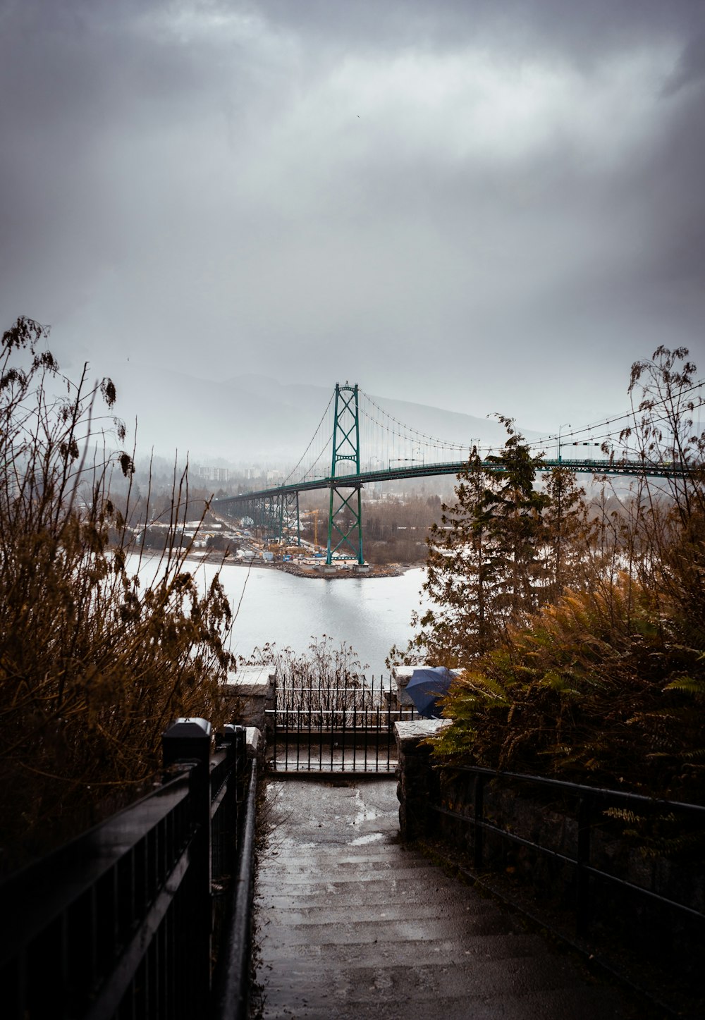 body of water under bridge