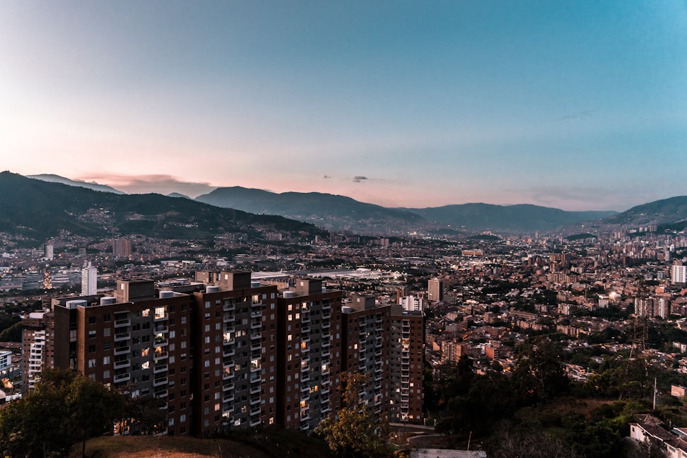 bird's eye view photography of high-rise buildings