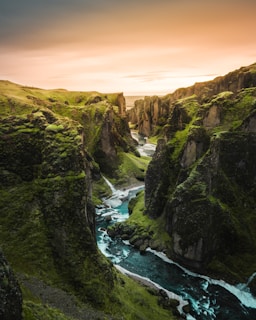river with mountains on sides