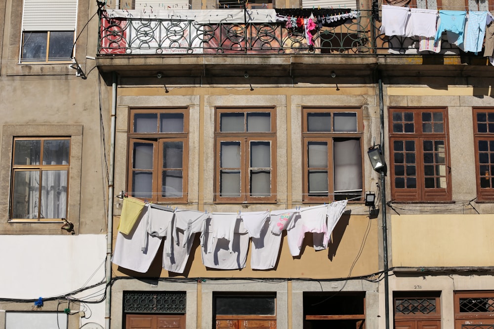 white cloths beside wall