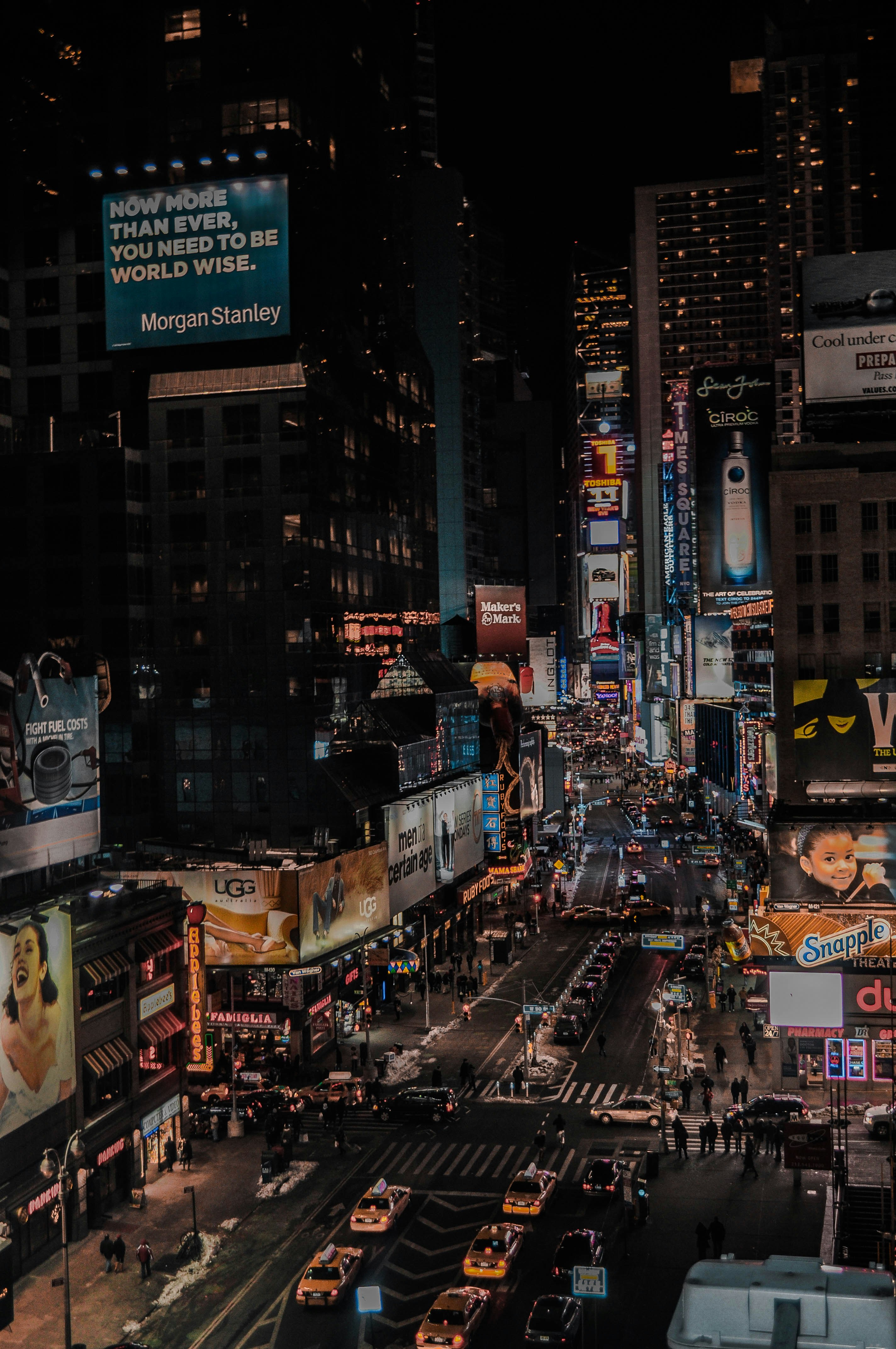 夜の街並みの航空写真の写真 Unsplashで見つけるニューヨークの無料写真