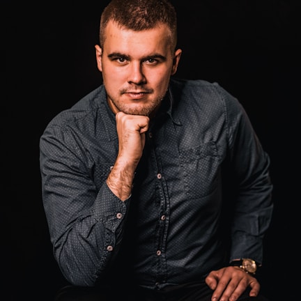 man sitting on chair