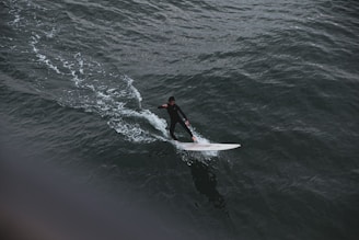 surfing woman