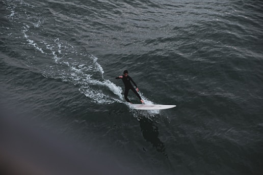 surfing woman